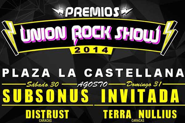 Premios Union Rock Show en La Castellana el próximo 30 y 31 de Agosto