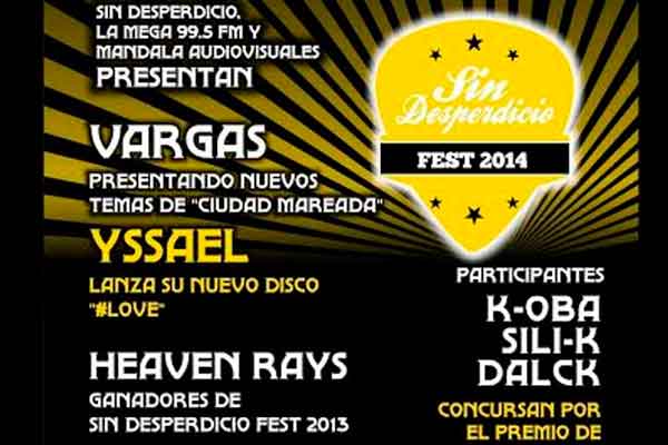 Vargas será el artista invitado de Sin Desperdicio FEST 2014